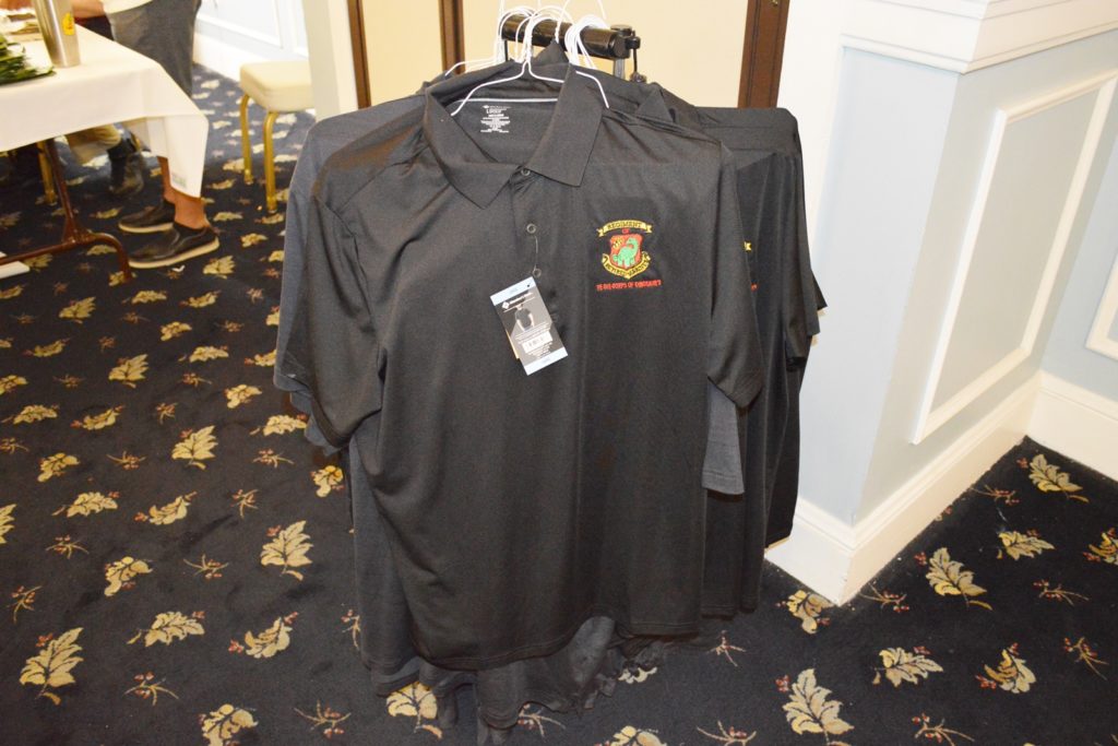The Regiment of Retired Marines hosted the Retiree Breakfast May 7, 2022. The event was held at the Paradise Point Officer’s Club aboard Camp Lejeune, NC. Guests enjoyed visiting with Retirees from all branches of the service and received information that affects all active duty and retired service members. The new shirts have arrived and were on sale at the breakfast.